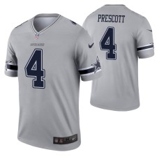 Men Dak Prescott Dallas Cowboys Jersey Gray Inverted Legend Edition