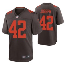 Cleveland Browns Karl Joseph Alternate Game #42 Brown 2020 Jersey