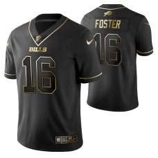 Men Robert Foster Black Buffalo Bills Golden Edition Vapor Untouchable Limited Jersey