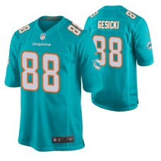 Miami Dolphins Mike Gesicki Aqua Game Jersey