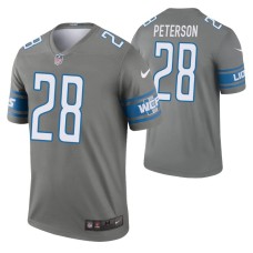 Men Adrian Peterson #28 Detroit Lions Steel Legend Jersey