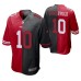 Men San Francisco 49ers Jimmy Garoppolo #10 Split Red Black Two Tone Game Jersey