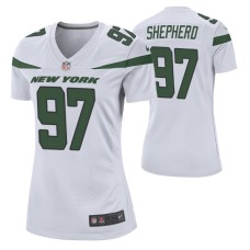 New York Jets #97 Nathan Shepherd Nike White Women Player Game Jersey