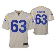 Austin Corbett Los Angeles Rams Bone Game Jersey Youth