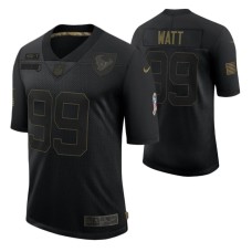 Houston Texans J.J. Watt #99 Black Limited 2020 Salute To Service Jersey