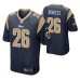 Los Angeles Rams Terrell Burgess Game #26 Navy Jersey