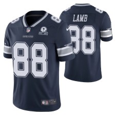 Dallas Cowboys CeeDee Lamb 60th Anniversary Navy Vapor Limited Jersey