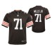 Youth Cleveland Browns Jedrick Wills Game #71 Brown Jersey