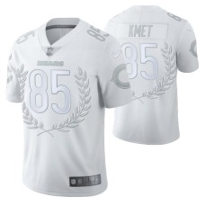 Chicago Bears #85 Cole Kmet Vapor Limited White Platinum Jersey