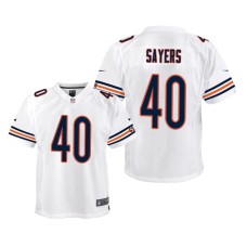 Youth Chicago Bears #40 Gale Sayers White Nike Team Color Game Jersey