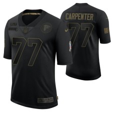 Atlanta Falcons James Carpenter #77 Black Limited 2020 Salute To Service Jersey