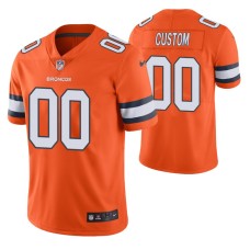 Men Denver Broncos #00 Custom Orange Nike color rush Limited Jersey