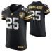 Kansas City Chiefs Clyde Edwards-Helaire #25 Golden Edition Black Elite Jersey