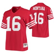 Women San Francisco 49ers Joe Montana 1990 Legacy Replica Scarlet Jersey