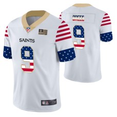 New Orleans Saints Drew Brees White Independence Day Vapor Limited Jersey