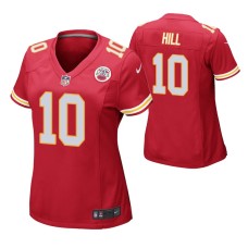 Women Kansas City Chiefs #10 Tyreek Hill Red Nike Game Jersey