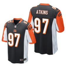 Youth Cincinnati Bengals #97 Geno Atkins Black Nike Team Color Game Jersey