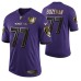 Ravens #77 Bradley Bozeman 25th Anniversary Purple Speed Machine Golden Limited Jersey