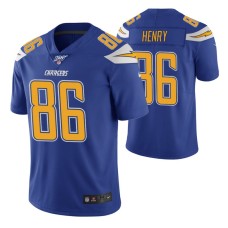 Los Angeles Chargers Hunter Henry Jersey 100th Season Royal Color Rush Edition