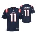 Youth New England Patriots Julian Edelman Game #11 Navy Jersey