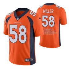 Denver Broncos #Von Miller Limited Edition Orange Career Highlight Jersey