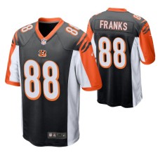 Men Cincinnati Bengals #88 Jordan Franks Black Nike Game Jersey