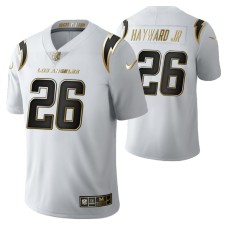 Men Los Angeles Chargers Casey Hayward Jr. Golden Limited White Jersey