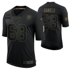 Chicago Bears #68 James Daniels Black 2020 Salute To Service Limited Jersey