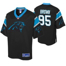 Men Carolina Panthers Derrick Brown Icon Black Jersey