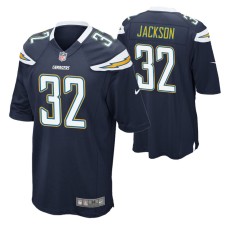 Men Los Angeles Chargers #32 Justin Jackson Navy Nike Game Jersey