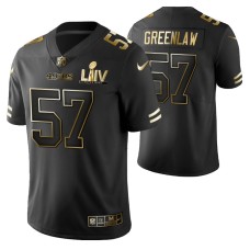 Dre Greenlaw San Francisco 49ers Super Bowl LIV Black Vapor Limited Golden Edition Jersey