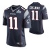 Men New England Patriots Julian Edelman Super Bowl LIII Nike Game Jersey Navy