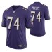 Men Baltimore Ravens Tyre Phillips Vapor Untouchable Limited Purple Jersey