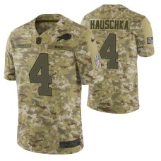 Buffalo Bills #4 Stephen Hauschka Camo 2018 Salute to Service Jersey Men