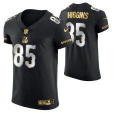 Cincinnati Bengals Tee Higgins #85 Golden Edition Black Elite Jersey