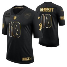 Golden Limited Black #10 Justin Herbert Los Angeles Chargers Jersey