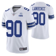 Dallas Cowboys DeMarcus Lawrence 60th Anniversary White Vapor Limited Jersey