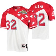 1994 Pro Bowl Kansas City Chiefs #32 Marcus Allen White Red Authentic AFC Jersey