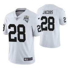 Las Vegas Raiders #28 Josh Jacobs Inaugural Season White Vapor Limited Jersey