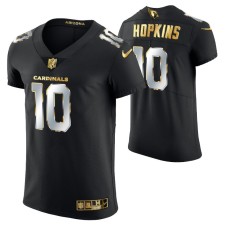 Men Arizona Cardinals DeAndre Hopkins Golden Edition Black Elite Jersey