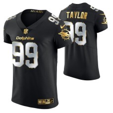 Miami Dolphins Jason Taylor #99 Golden Edition Black Elite Jersey