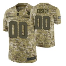 Minnesota Vikings #00 Custom Camo Limited 2018 Salute to Service Jersey Men