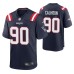 New England Patriots Shilique Calhoun #90 Game Navy Jersey