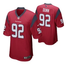 2019 Brandon Dunn Houston Texans Game Jersey Red