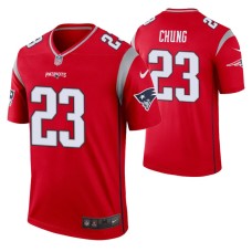 Men Patrick Chung New England Patriots Jersey Red Inverted Legend Edition