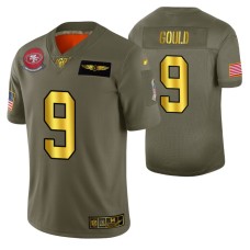 NFL 100th Season San Francisco 49ers Robbie Gould Men 2019 Salute to Service Jersey