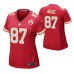 Women Kansas City Chiefs #87 Travis Kelce Red Nike Game Jersey