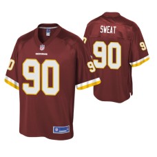 Washington Redskins Montez Sweat Burgundy Pro Line Player Jersey