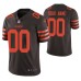 Men Cleveland Browns Custom 2020 NFL Draft Brown Color Rush Limited Jersey