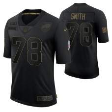 Buffalo Bills #78 Bruce Smith Black 2020 Salute To Service Retired Limited Jersey